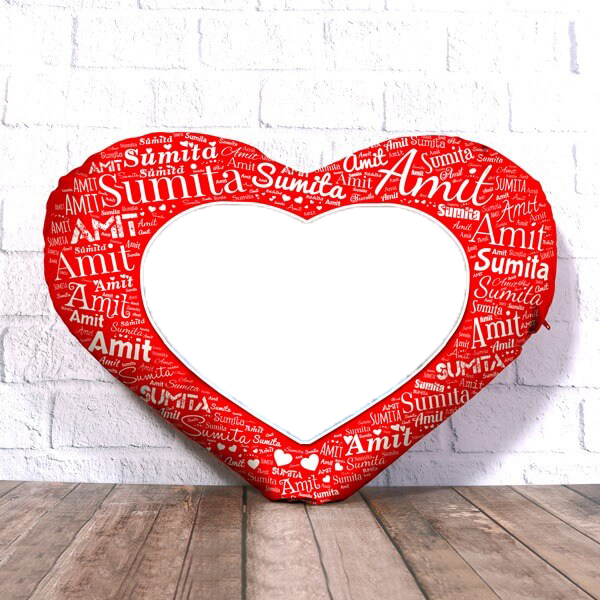 Heart Shape Name Mosaic Cushion - product image 4
