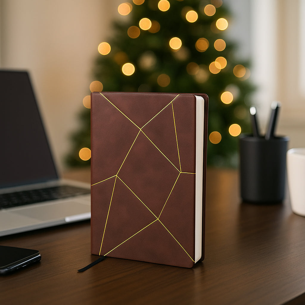 B189 Constella PU Notebook with Golden Leafing – Castillo Milano