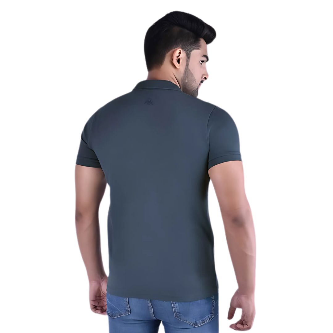 United Colors of Benetton – UCB Polo T-Shirt (Charcoal Grey)