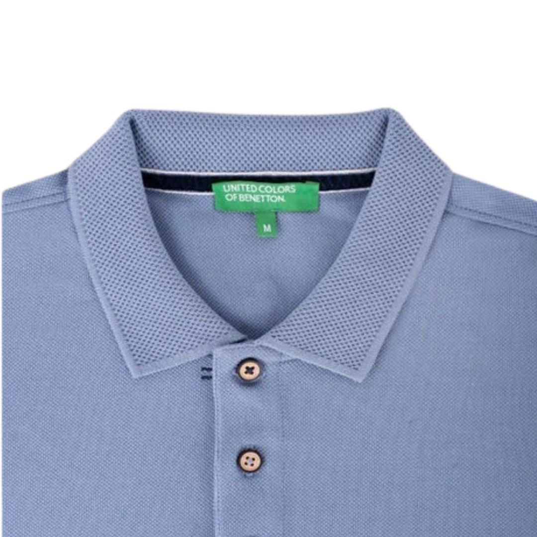 UCB Men’s Polo T-Shirt – Powder Blue, 100% Cotton