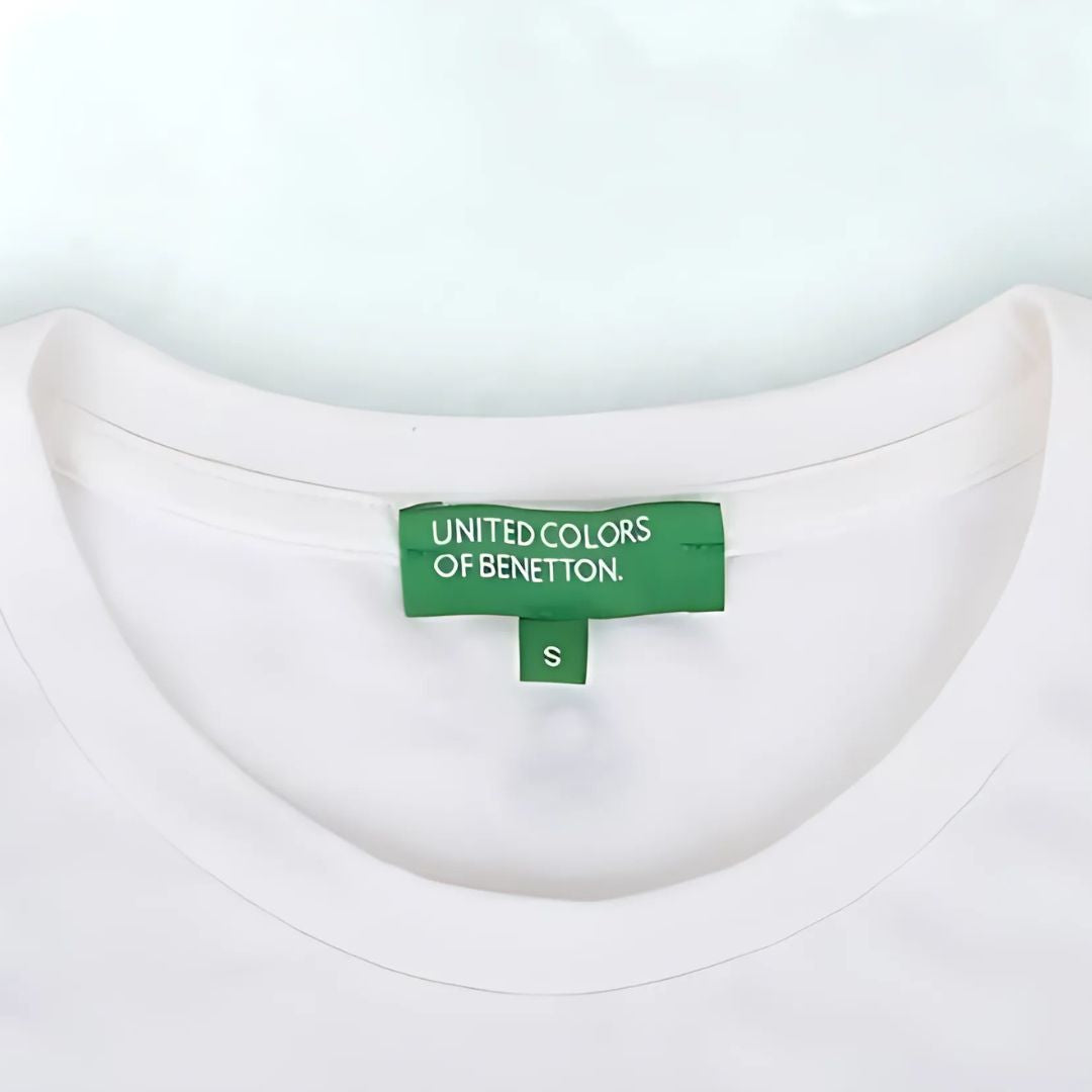 United Colors of Benetton Round Neck Cotton T-Shirt (White)