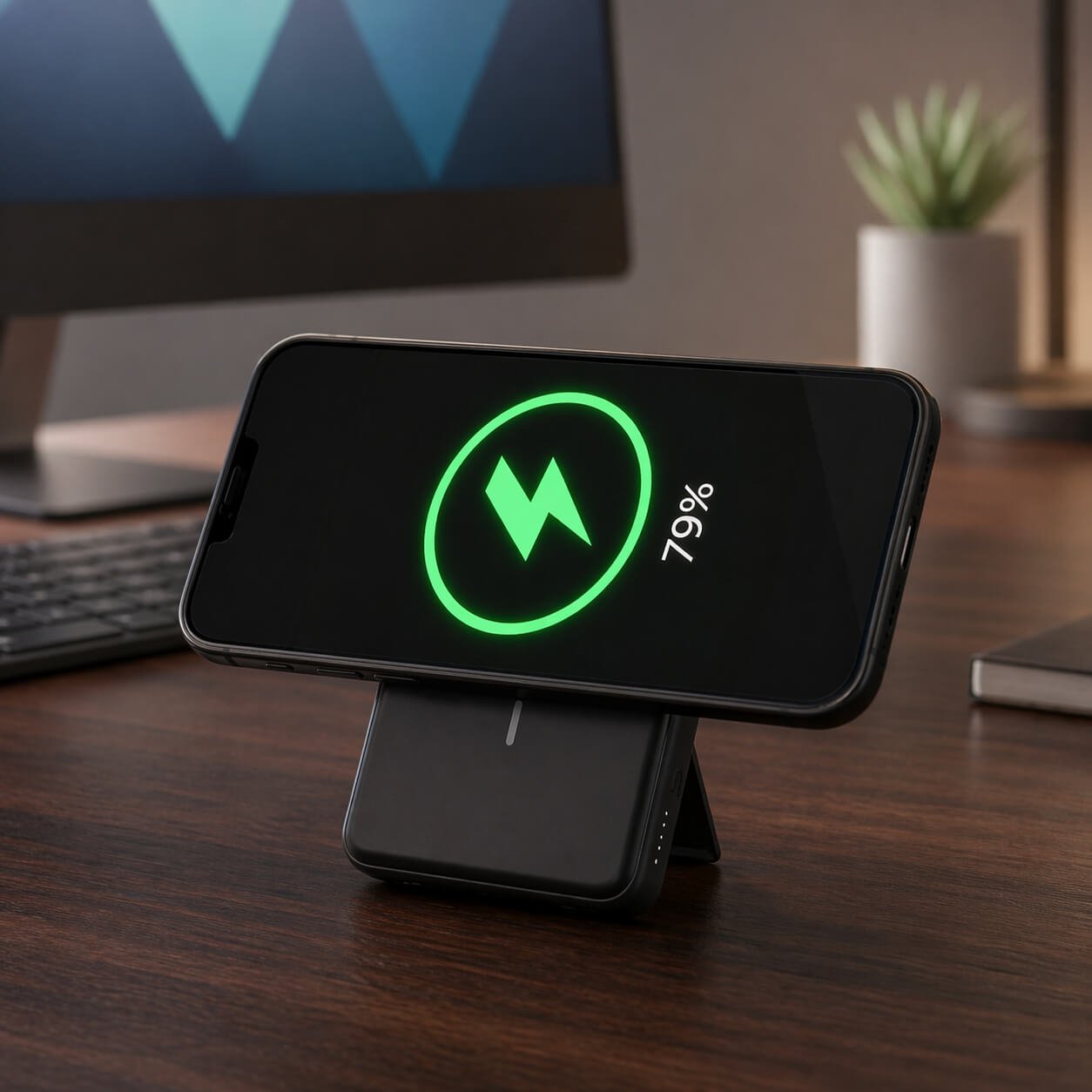 MagKick 10: 10,000 mAh Mini Magnetic Power bank — corporate gift