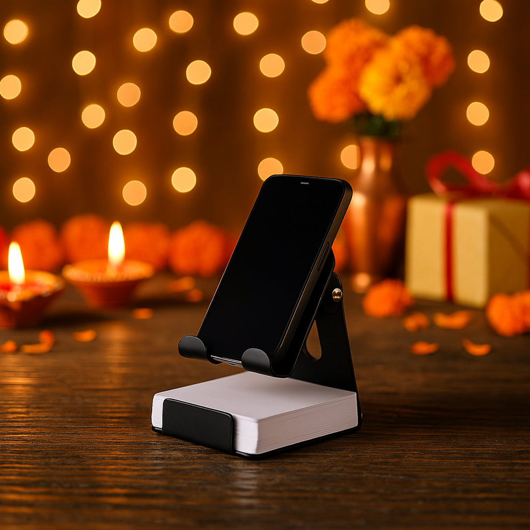 TiltX Pad large adjustable mobile stand with writing pad – lifestyle view