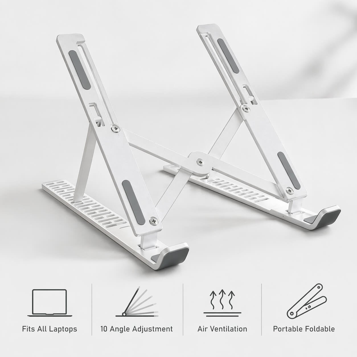 Folding laptop stand with Multiple Angle adjustment — corporate gift