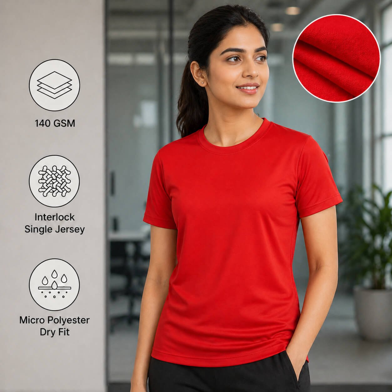 Eagles Red round-neck T-shirt for corporate gifting