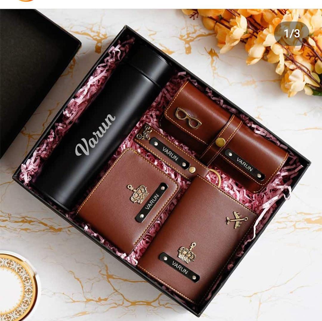 Combo of 5 Customised Gifts in Premium Black Box