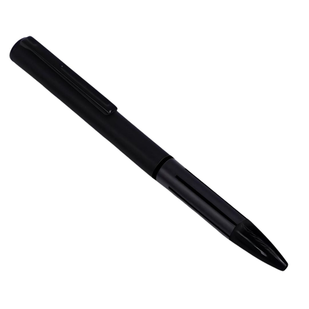 Sleek black executive metal pen with comfortable grip and twist function