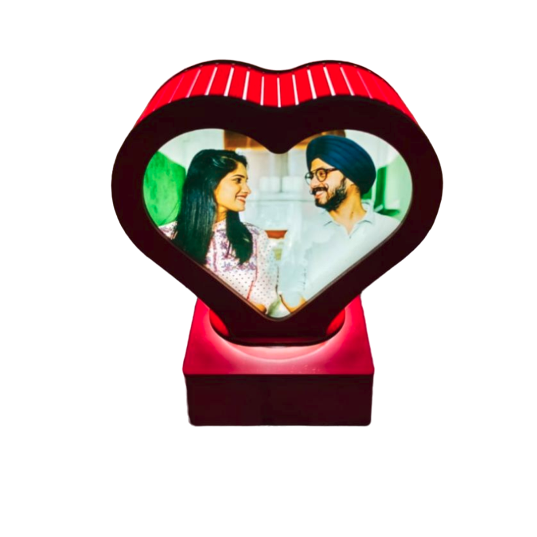 Heart Revolving Red Lamp
