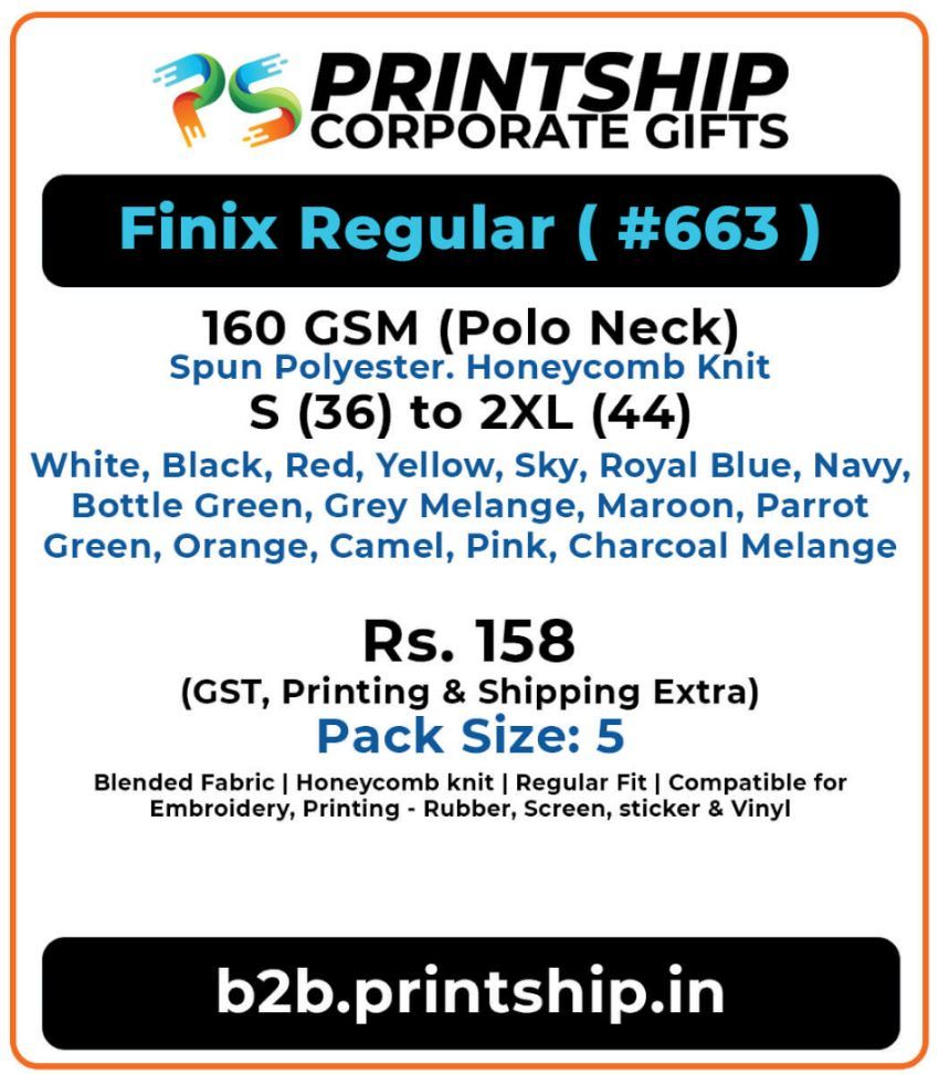 Finix Regular Polo T-Shirt Corporate Gift - Colour 2