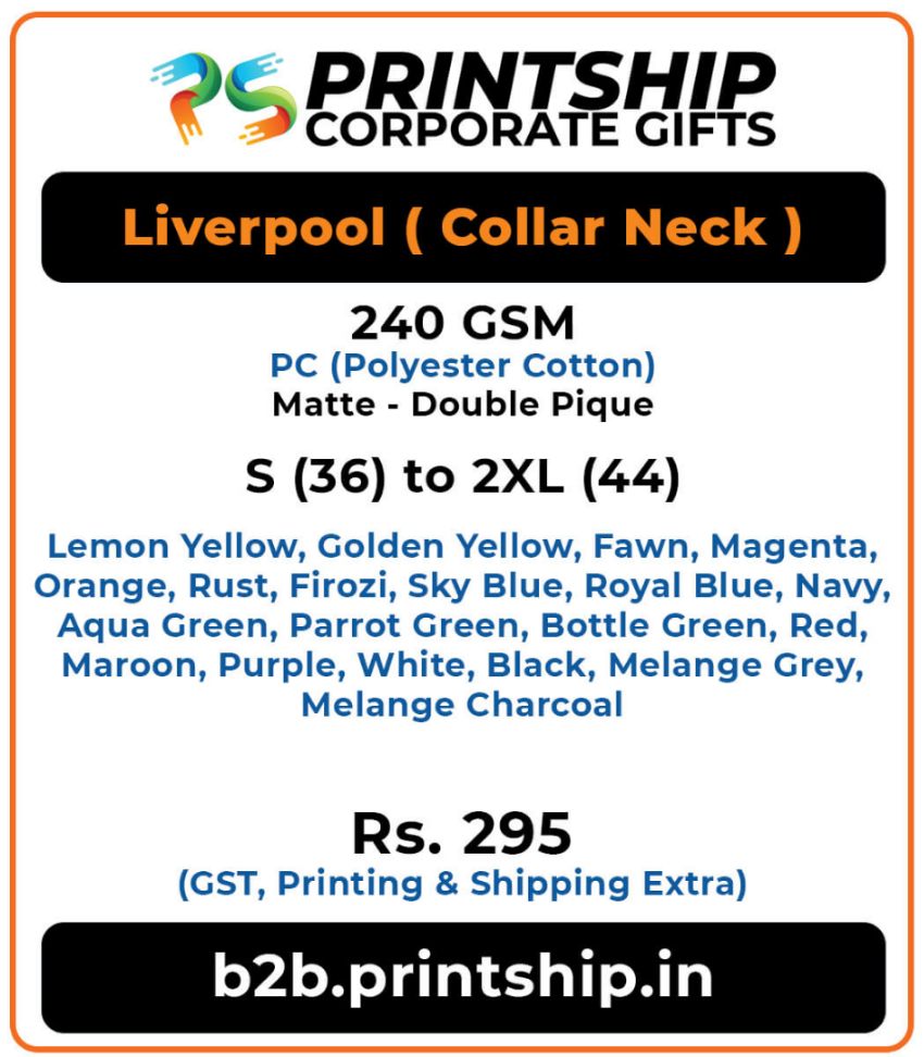 Liverpool Polo T-Shirt Corporate Gift - Colour 3