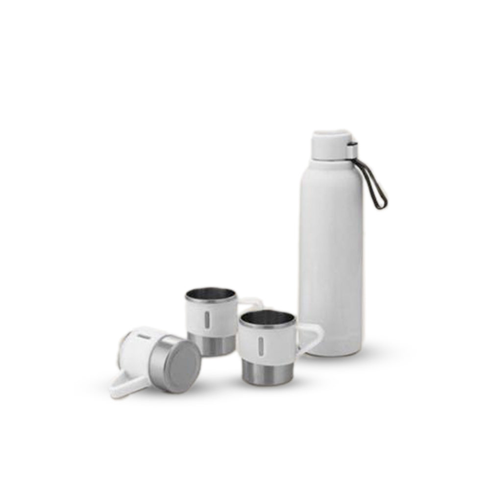 YuBingo 4 Pc Gift Set: Insulated Steel Bottle With 3 Steel Cups - Corporate Gift - image 3