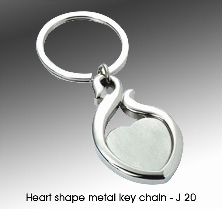 YuBingo Heart Shape Metal Keychain - Silver - Corporate And Promotional Gift - Corporate Gift | Product image 2