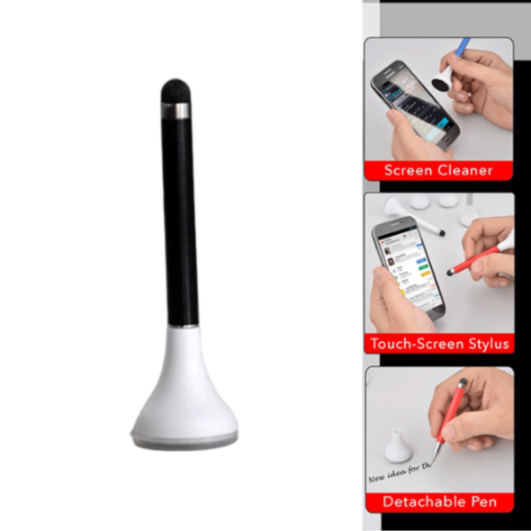 YuBingo SKU-B43 - Plungee: 3 in 1 Table Top (Pen with Stylus and Cleaner) - Corporate Stationery Gift - Office Stationery by YuBingo