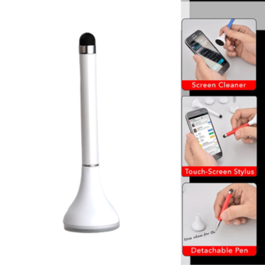 YuBingo SKU-B43 - Plungee: 3 in 1 Table Top (Pen with Stylus and Cleaner) - Corporate Stationery Gift - Office Stationery by YuBingo