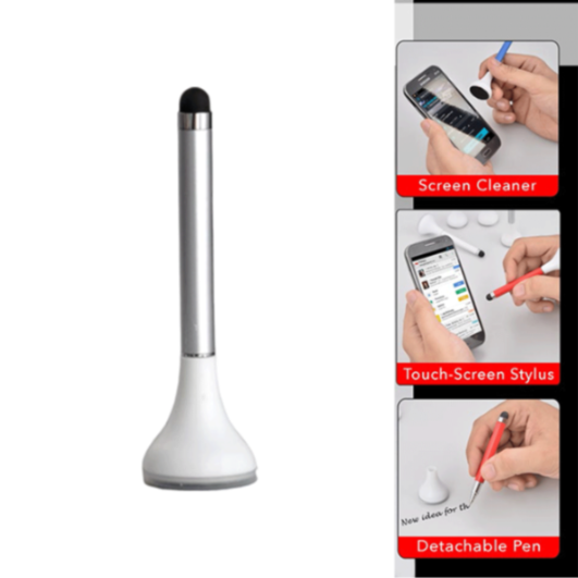 YuBingo SKU-B43 - Plungee: 3 in 1 Table Top (Pen with Stylus and Cleaner) - Corporate Stationery Gift - Office Stationery by YuBingo