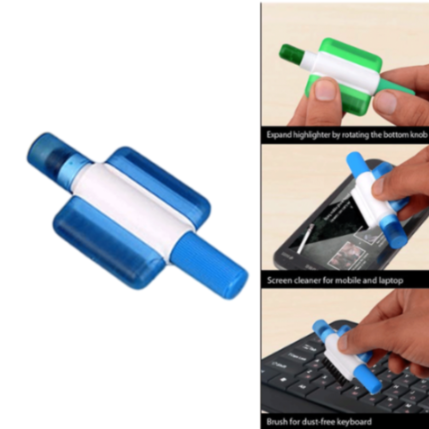YuBingo SKU B53 - 3-in-1 Lipstick Style Gel Highlighter with Keyboard Brush and Screen Cleaner - Corporate - Office Stationery by YuBingo