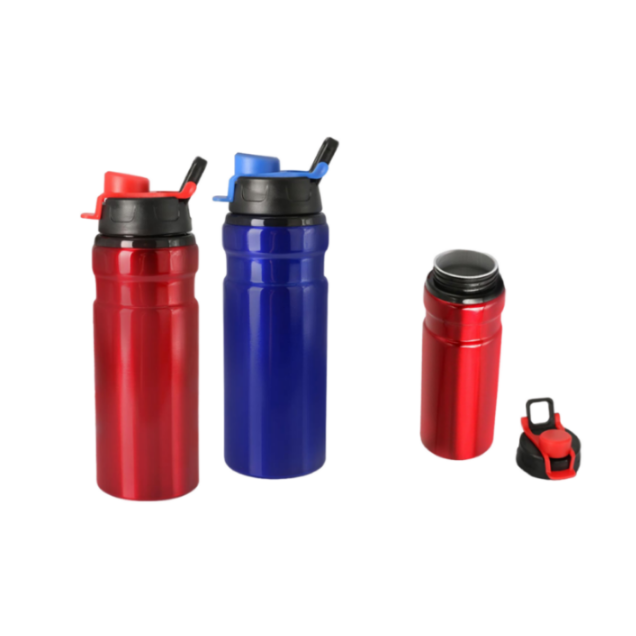 YuBingo FTMWB Flip Top Metal Water Bottle (600 ml approx) - Corporate Drinkware Gift - Water Bottles by YuBingo