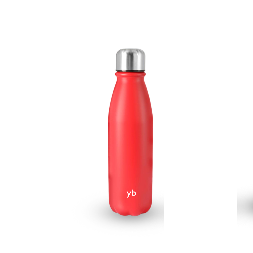 YuBingo Cola Metal Water Bottle with Steel Cap (600ml) - Household Item - Corporate Drinkware Gift - Water Bottles by YuBingo