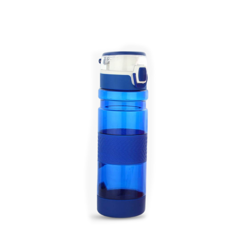 YuBingo Grip-On: Push Button Bottle with Silicon Grip (600ml approx) | Made from Tritan | BPA Free - Corporate - Water Bottles by YuBingo