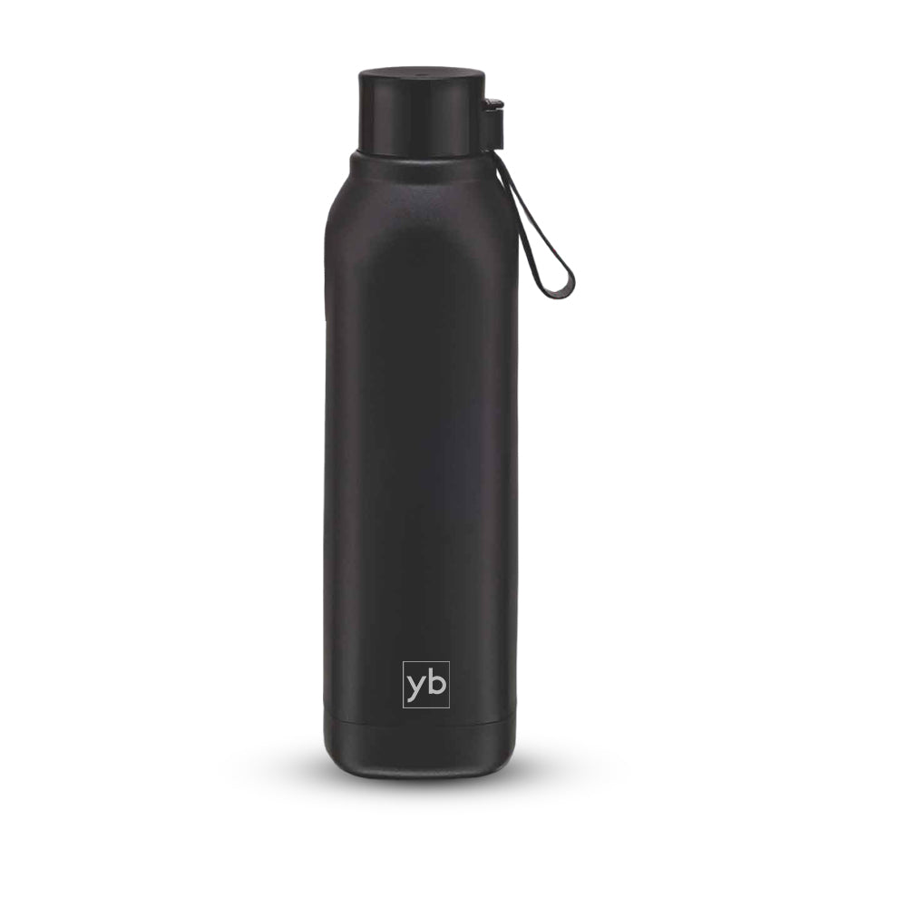 YuBingo Square: Insulated Steel Bottle | Keeps Hot & Cold for 4-6 Hours | Strap for Carrying easily | Capacity 750 - Water Bottles by YuBingo