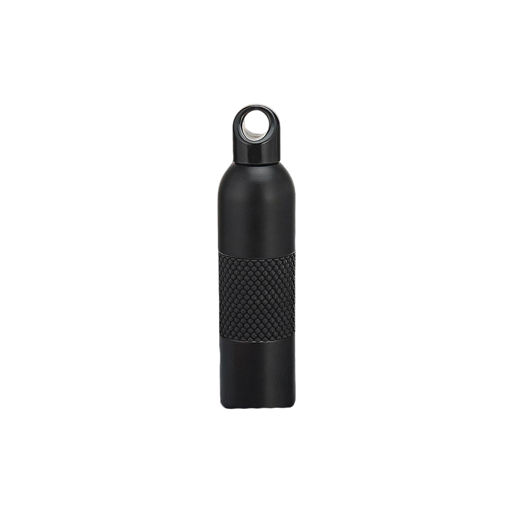 YuBingo Sports Flask with Bubble Grip - 600ml (Black/White/Peach) - Corporate Drinkware Gift - Water Bottles by YuBingo