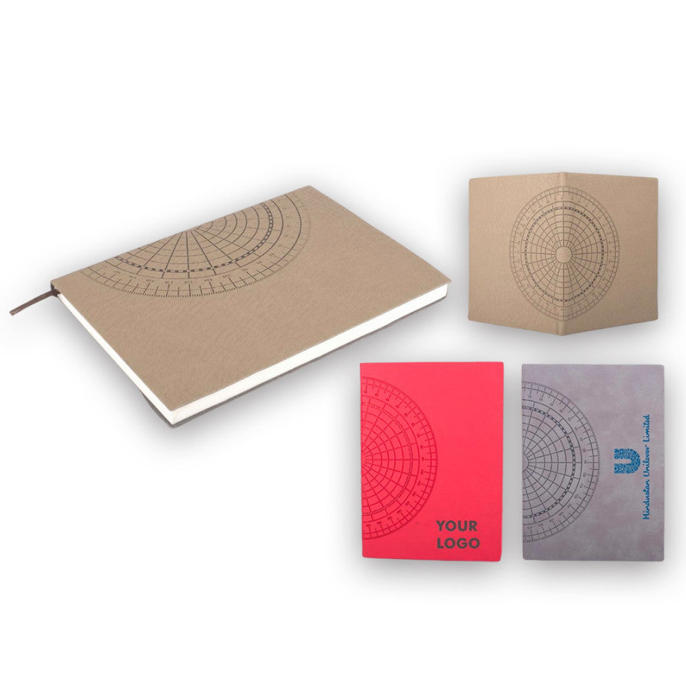 YuBingo Compass A5 Notebook with Memorandum, Month Planner & Bookmark Ribbon - Corporate Gift