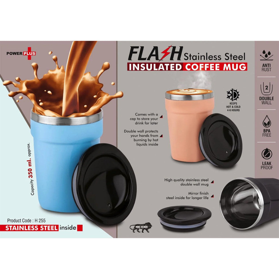 YuBingo H255 - Flash Insulated: Stainless Steel Coffee Mug With Temperature Retention - 350 ML - Corporate Gift | Product image 2