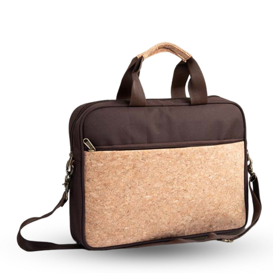 YuBingo Eco-Friendly Cork Laptop Bag With 2-Tone Finish - Corporate Gift | YuBingo corporate gift