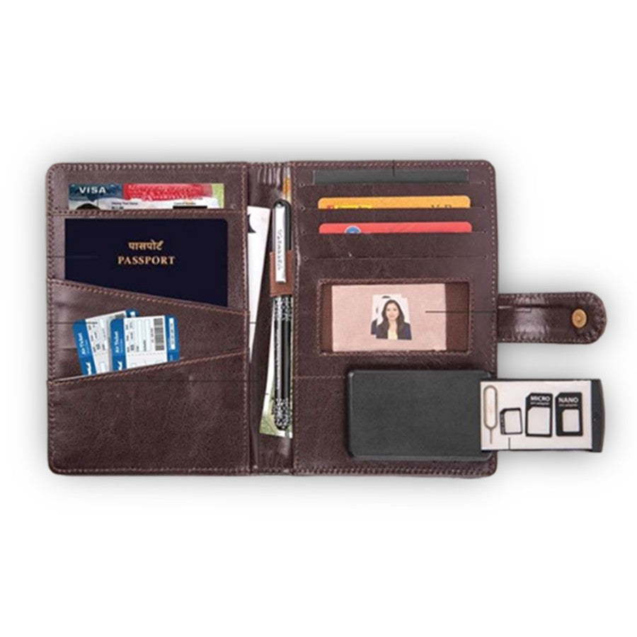 YuBingo Arrow Style Tweed Passport Holder With SIM Card Safe Case & SIM Card Jackets - Corporate Gift | YuBingo corporate gift
