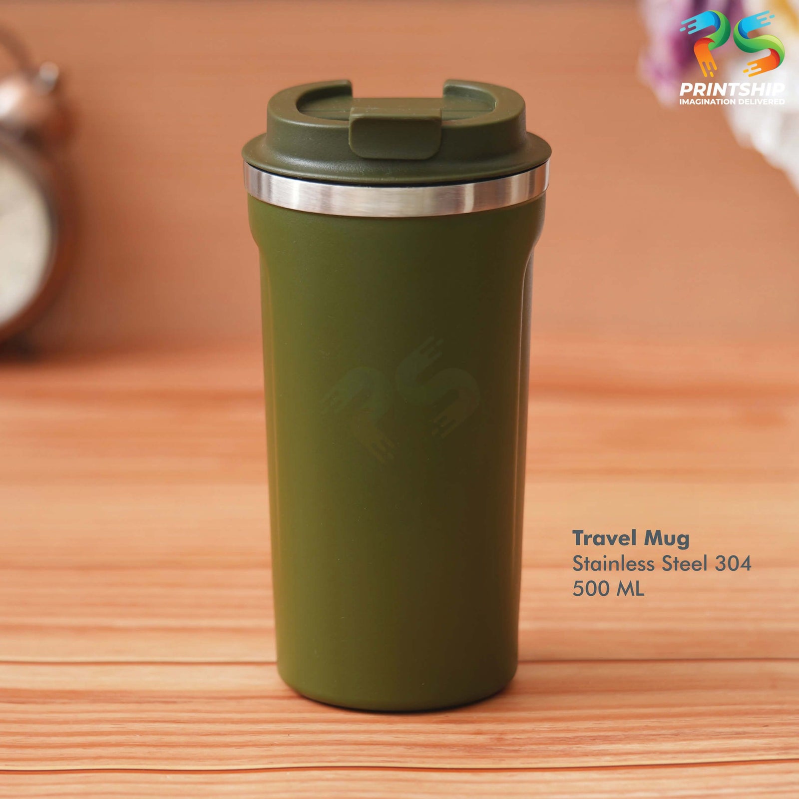 YuBingo Green Stainless Steel Mug 500ML - Corporate Gift | Product image 5