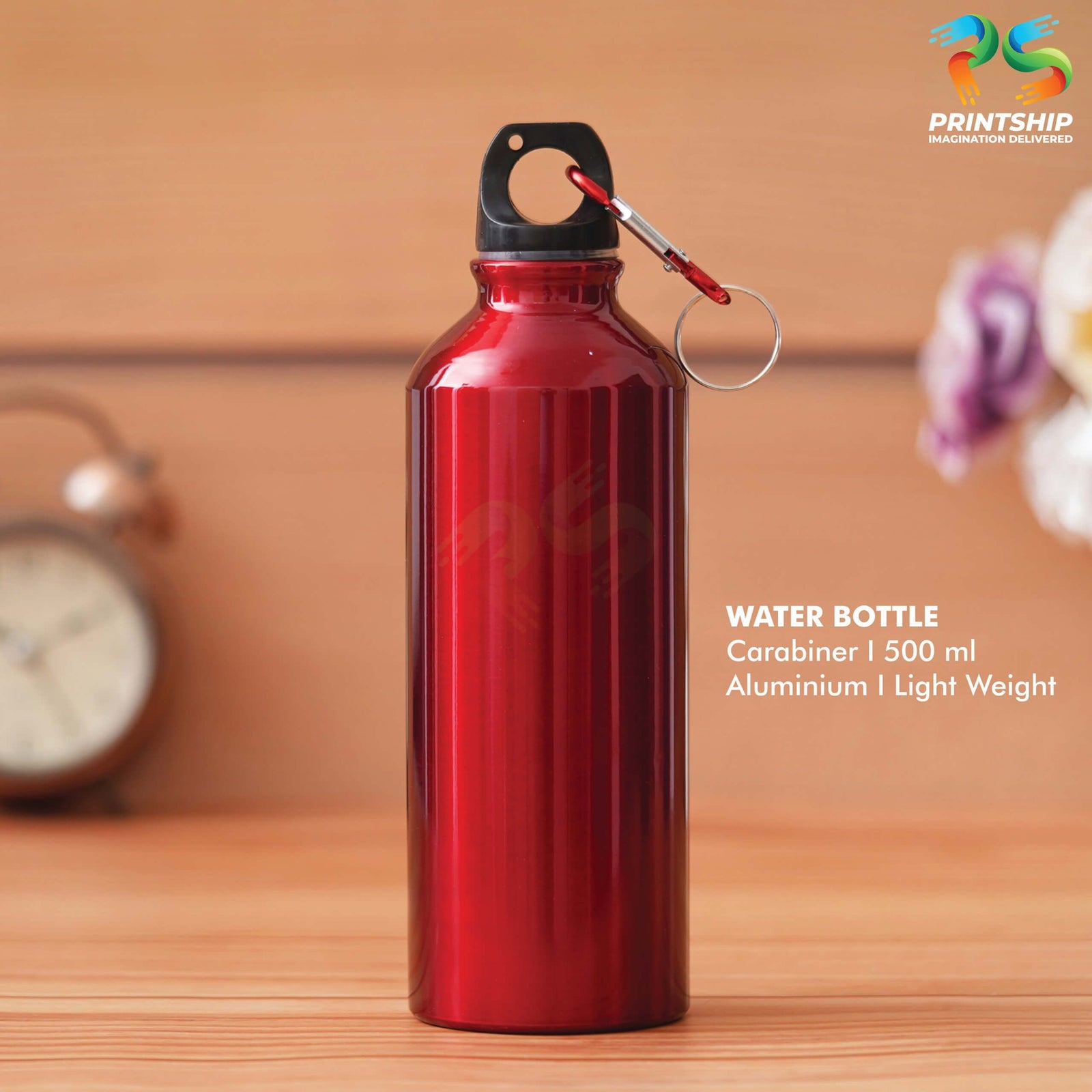 YuBingo Lightweight Red Sports Bottle - Corporate Drinkware Gift - Water Bottles by YuBingo