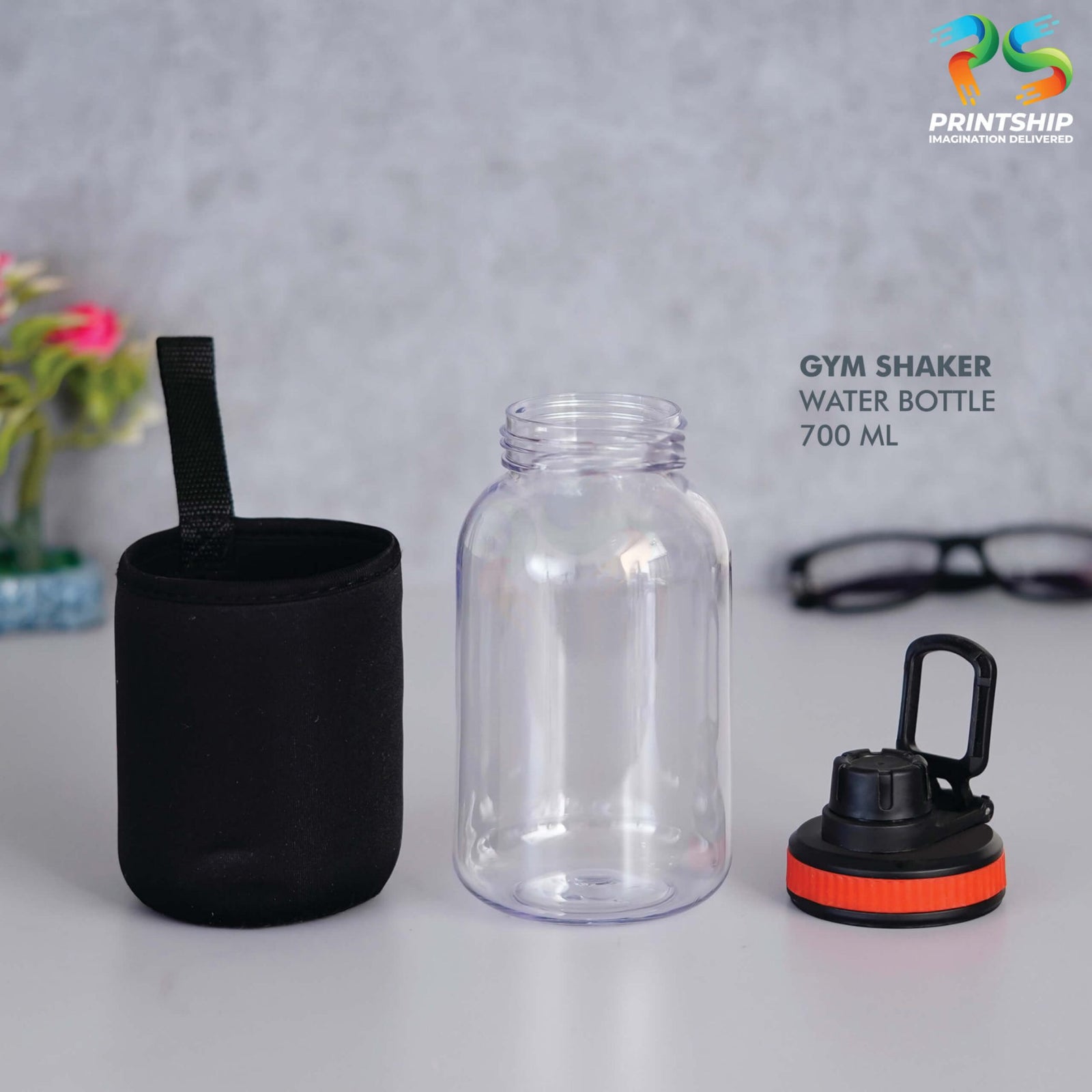 YuBingo Clear Gym Shaker With Red Cover - Corporate Gift | Product image 3