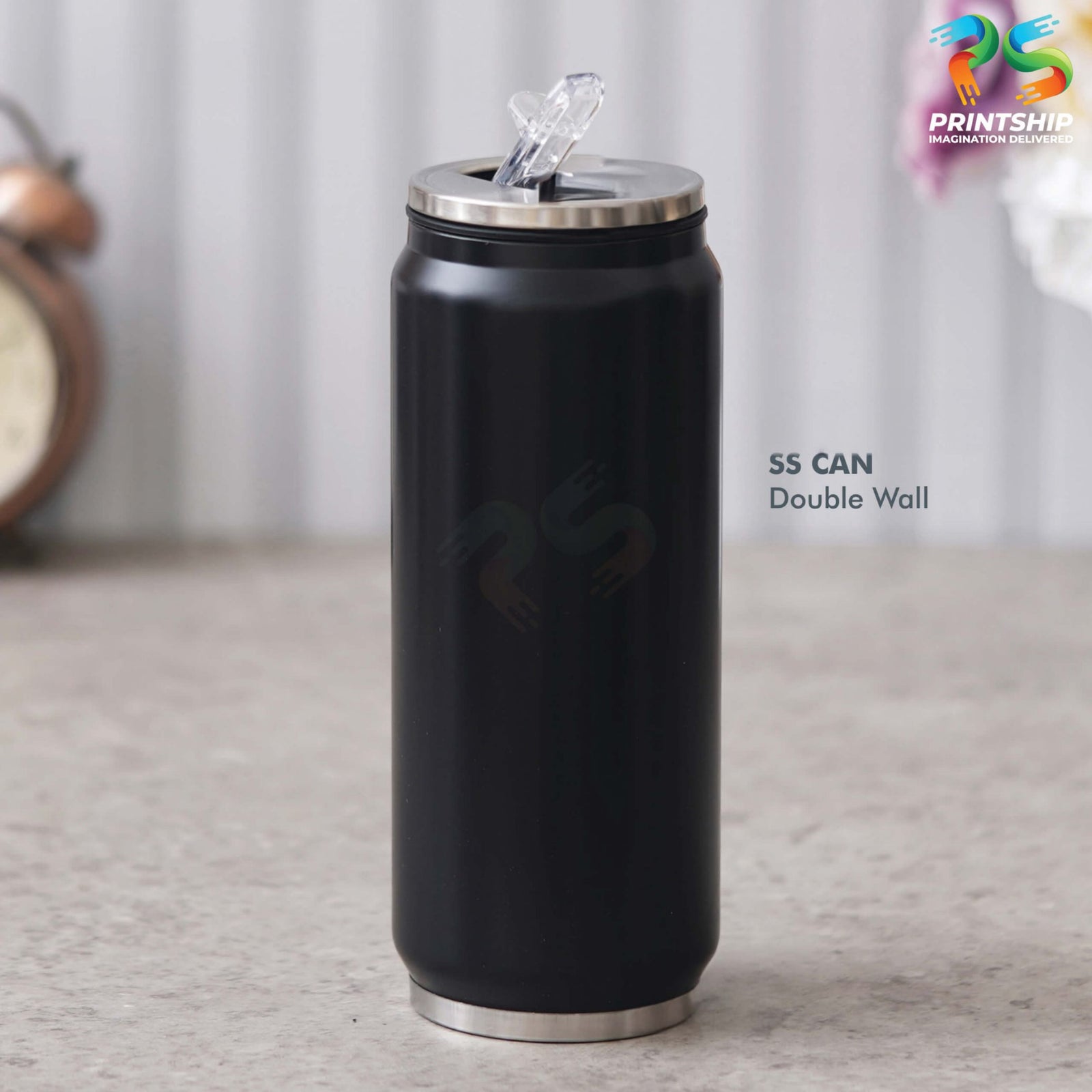 YuBingo Black Stainless Steel Can - 400 ML - Corporate Gift | Product image 3