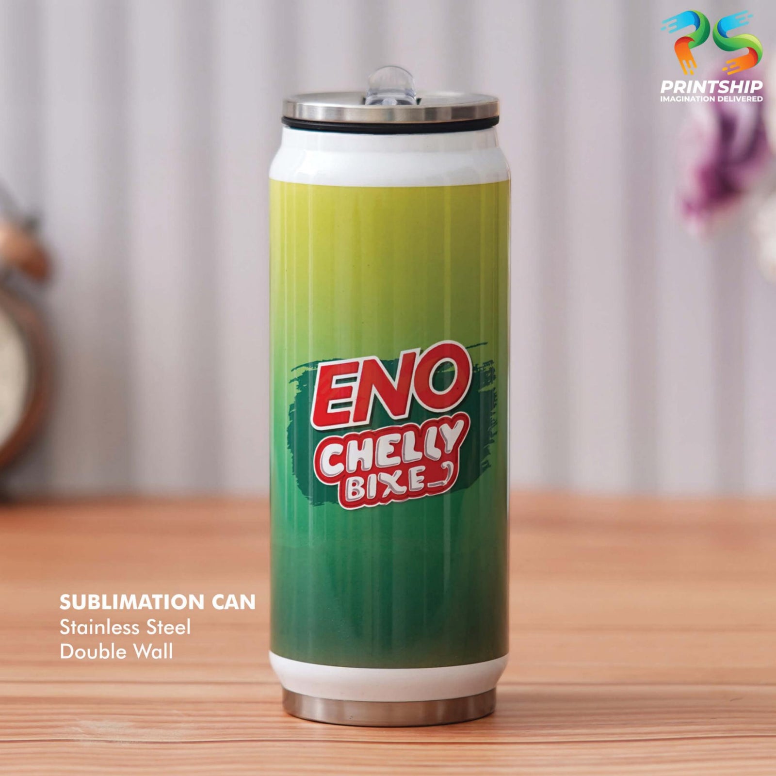 YuBingo 400 ML Double Wall Stainless Steel Can With Sipper Cap - Corporate Gift | Product image 3
