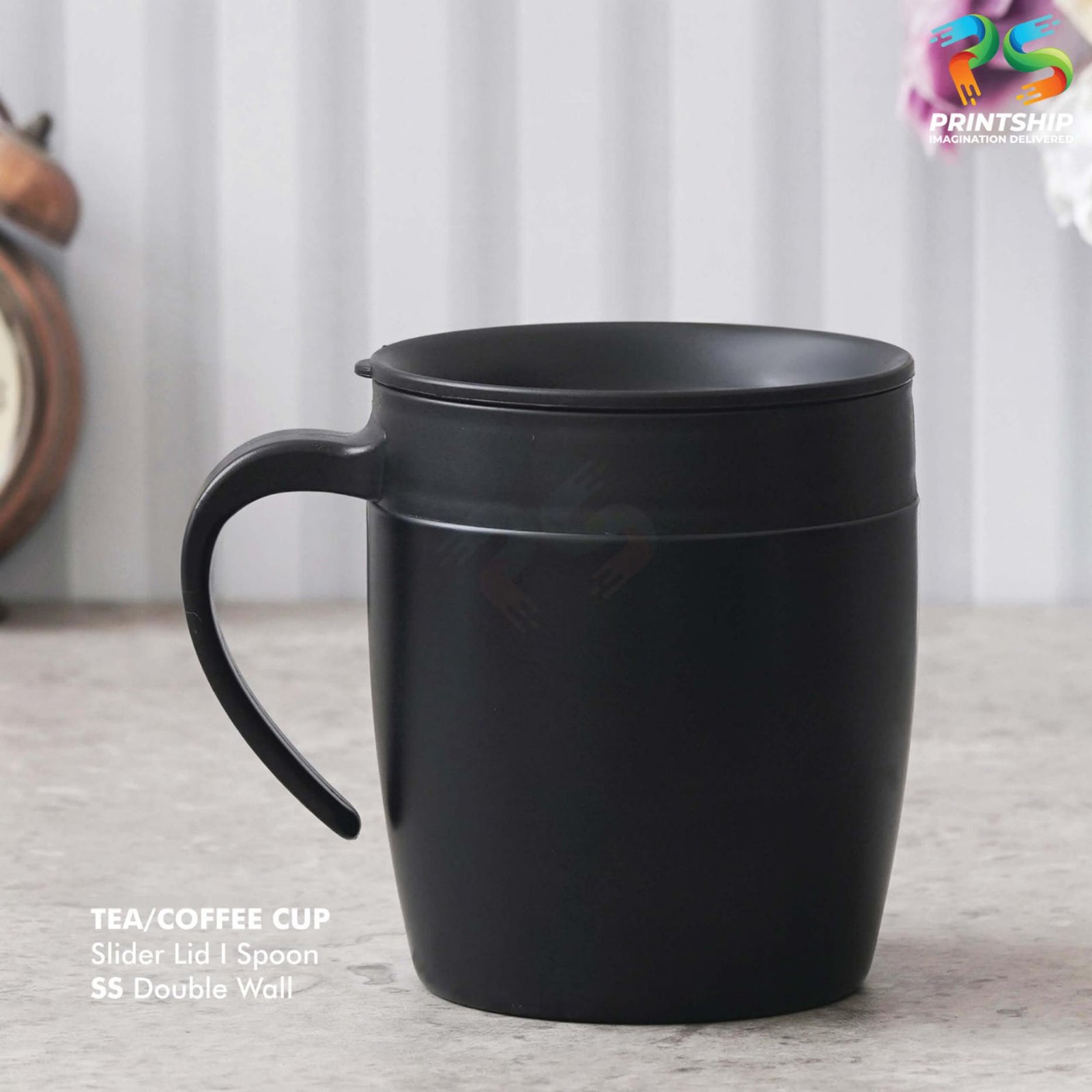 YuBingo Black Stainless Steel Mug 350ML - Corporate Gift | Product image 3