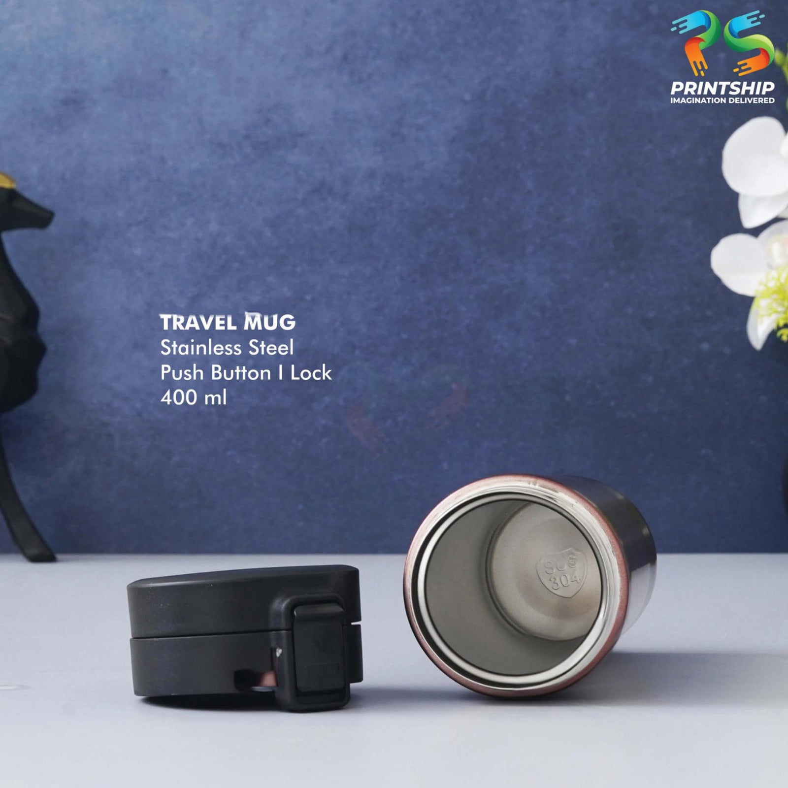 YuBingo Coffee Stainless Steel Mug 400ML - Corporate Gift | Product image 3