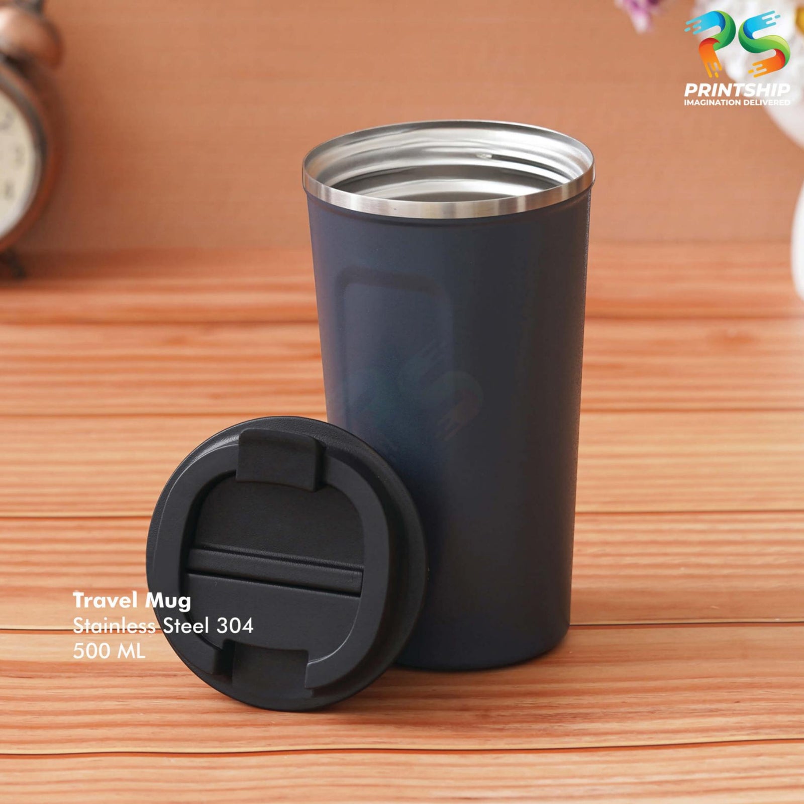 YuBingo Blue Stainless Steel Mug 500ML - Corporate Gift | Product image 2