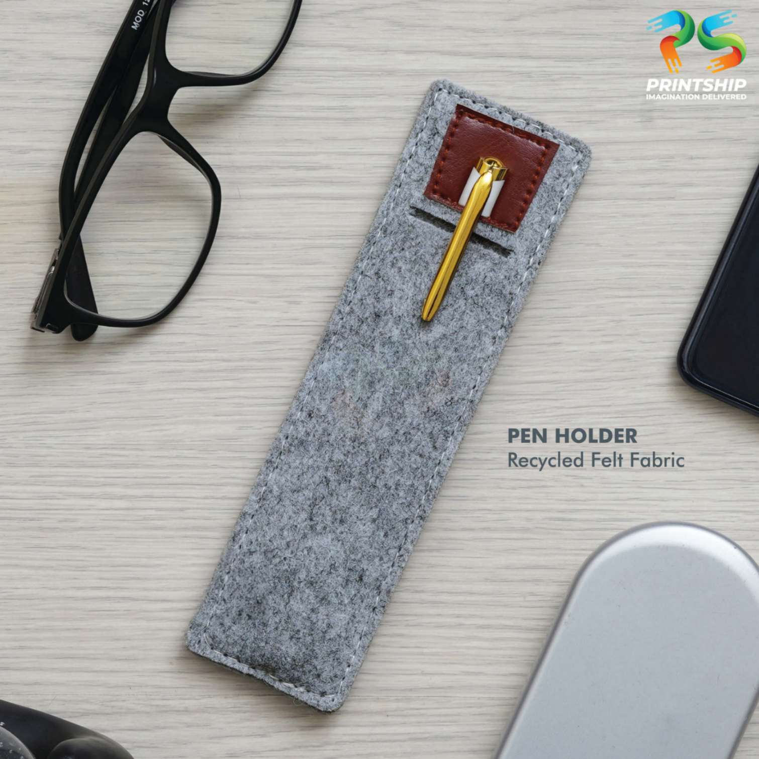 YuBingo Grey Recycled Felt Office Gift Set - 13.5 Inch - Corporate Gift - image 7