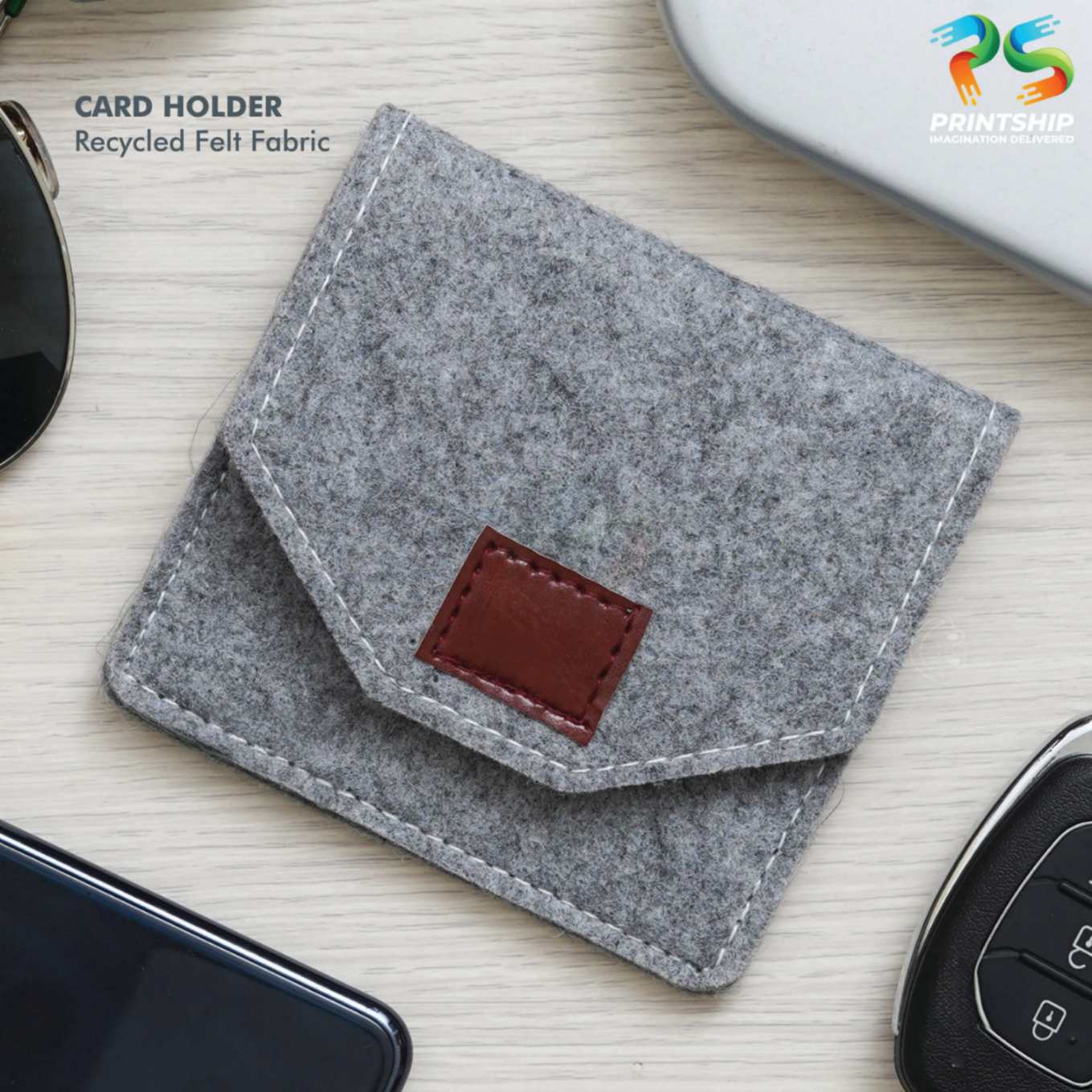 YuBingo Grey Recycled Felt Office Gift Set - 13.5 Inch - Corporate Gift - image 8