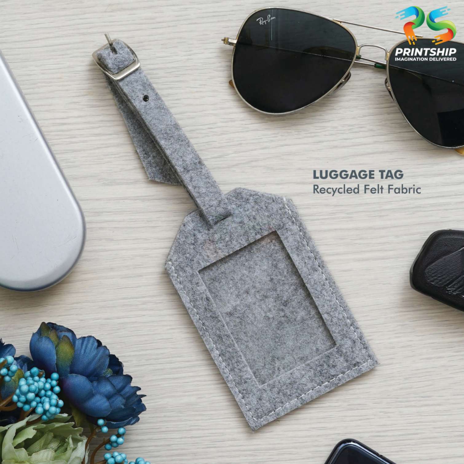 YuBingo Grey Recycled Felt Office Gift Set - 15.6 Inch - Corporate Gift - image 7