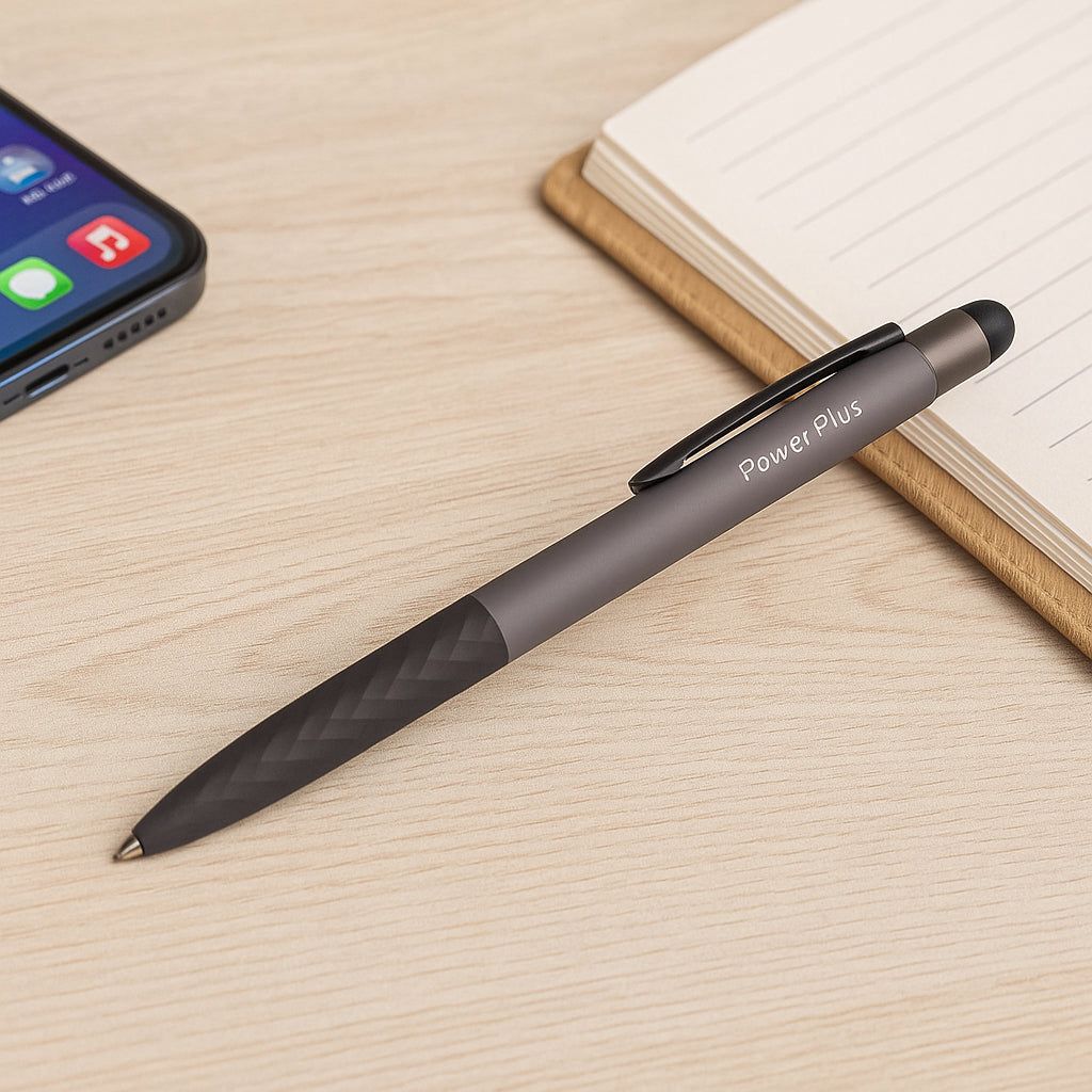 YuBingo L153 Prism Grip Metal Body Pen With Stylus - Soft Touch Body - Corporate Gift | YuBingo corporate pen gift