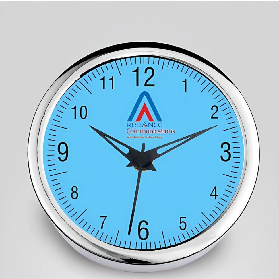YuBingo Table Clock With Silver Ring | 5-inch Dial - Corporate Gift | YuBingo corporate table clock gift