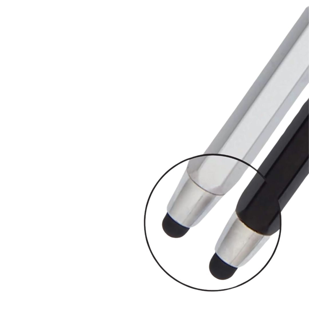 YuBingo L61 Hexagon Pen With Stylus Black & Silver - Black - Corporate Gift | Product image 3