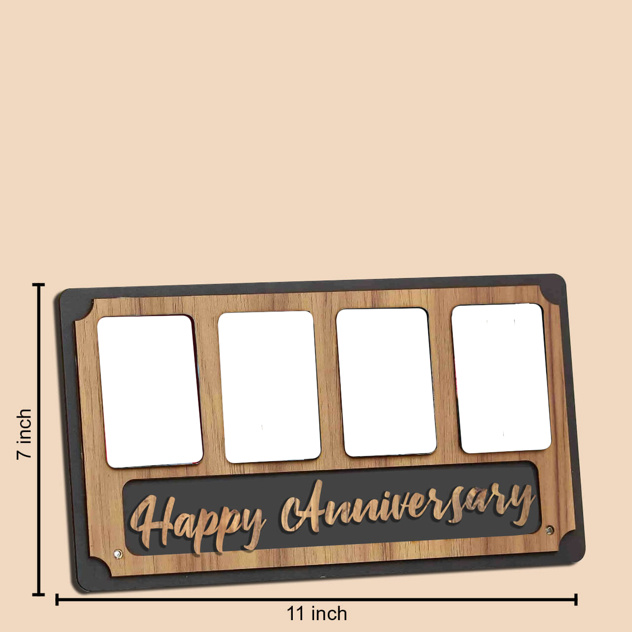 Laser Cut Photo Frame Anniversary Table Frame Photos with Four Photos - product image 2