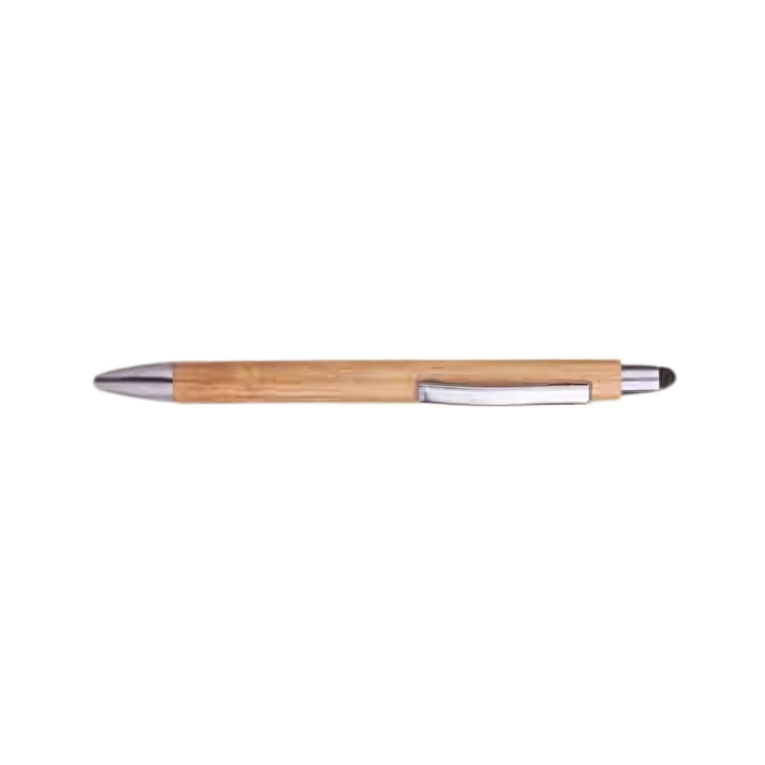 Sustainable bamboo pen with stylus tip