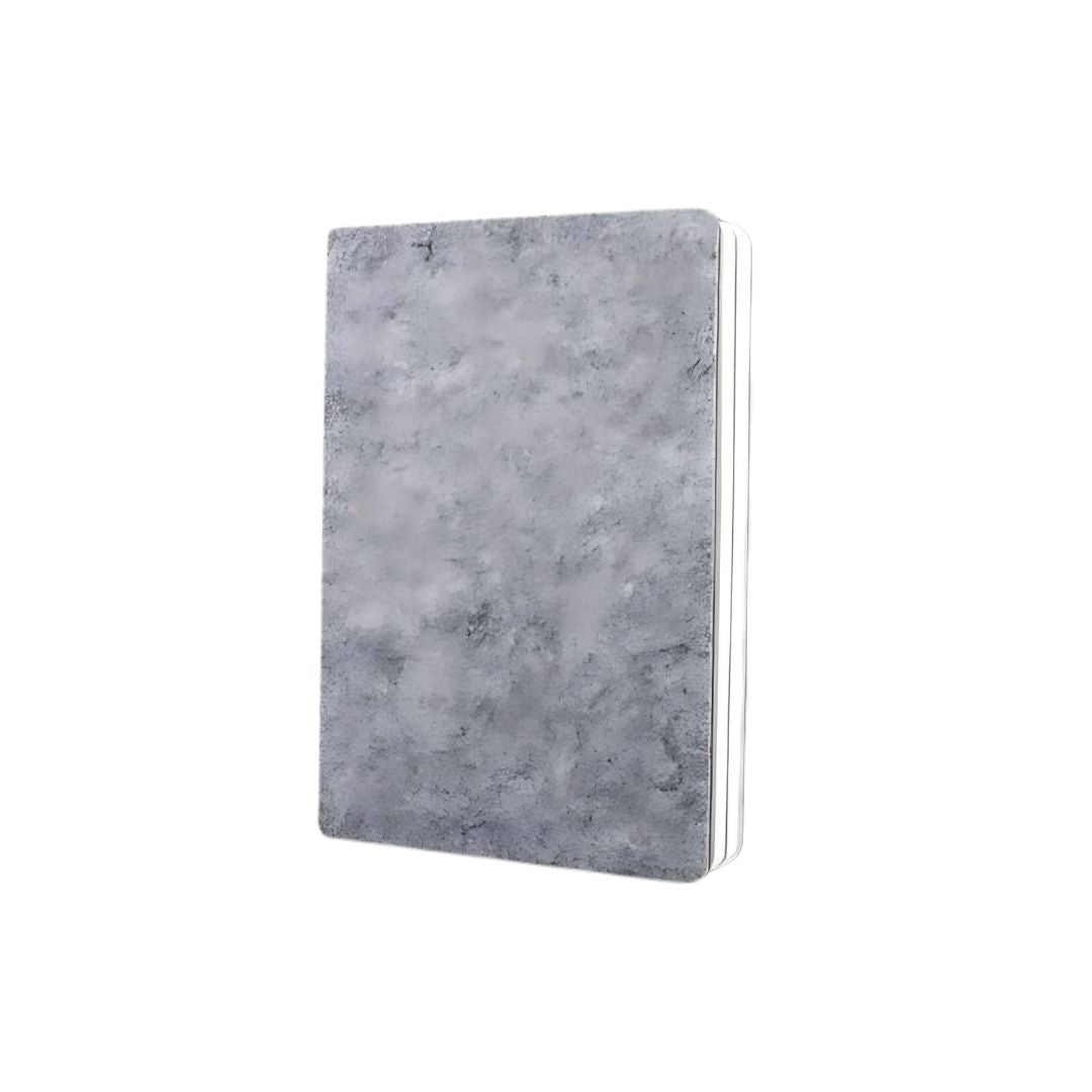 A5 ecofelt notebook with textured grey cover