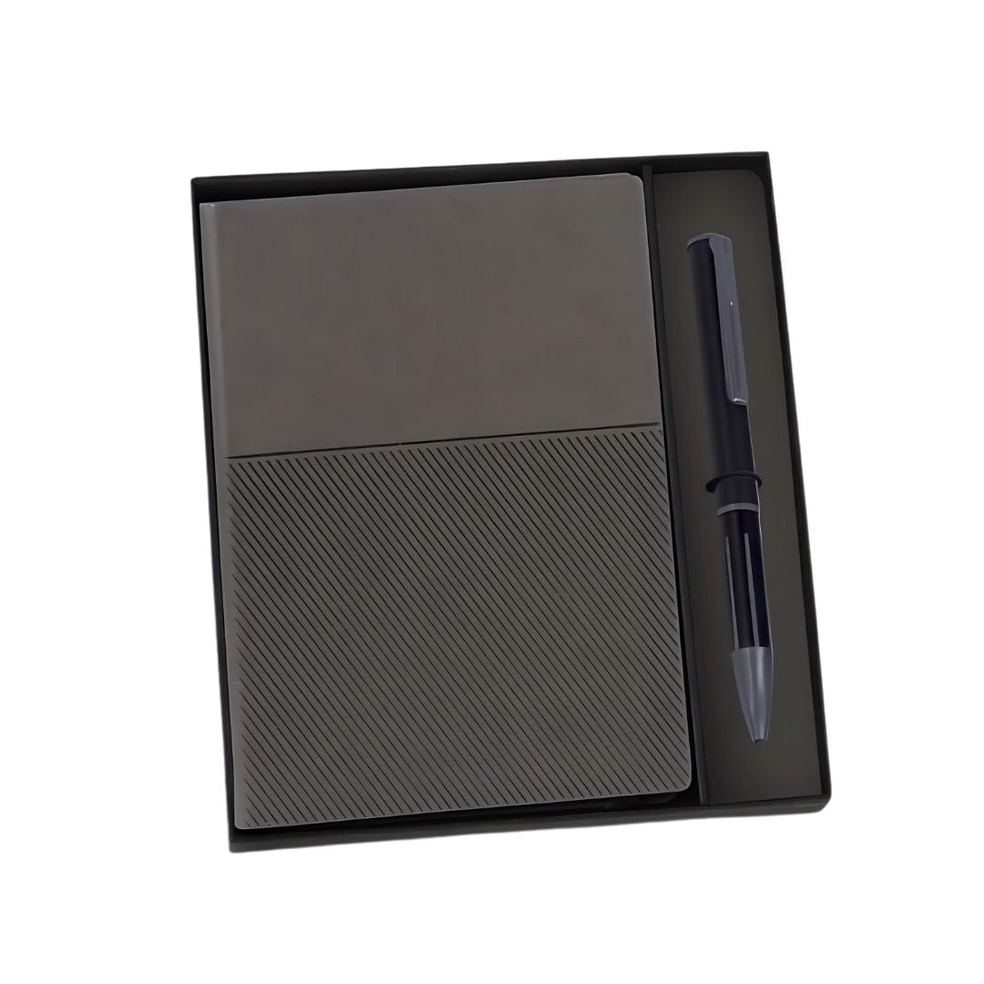 Q194 – 2 in 1 Slant A5 Notebook with Metal Pen Gift Set