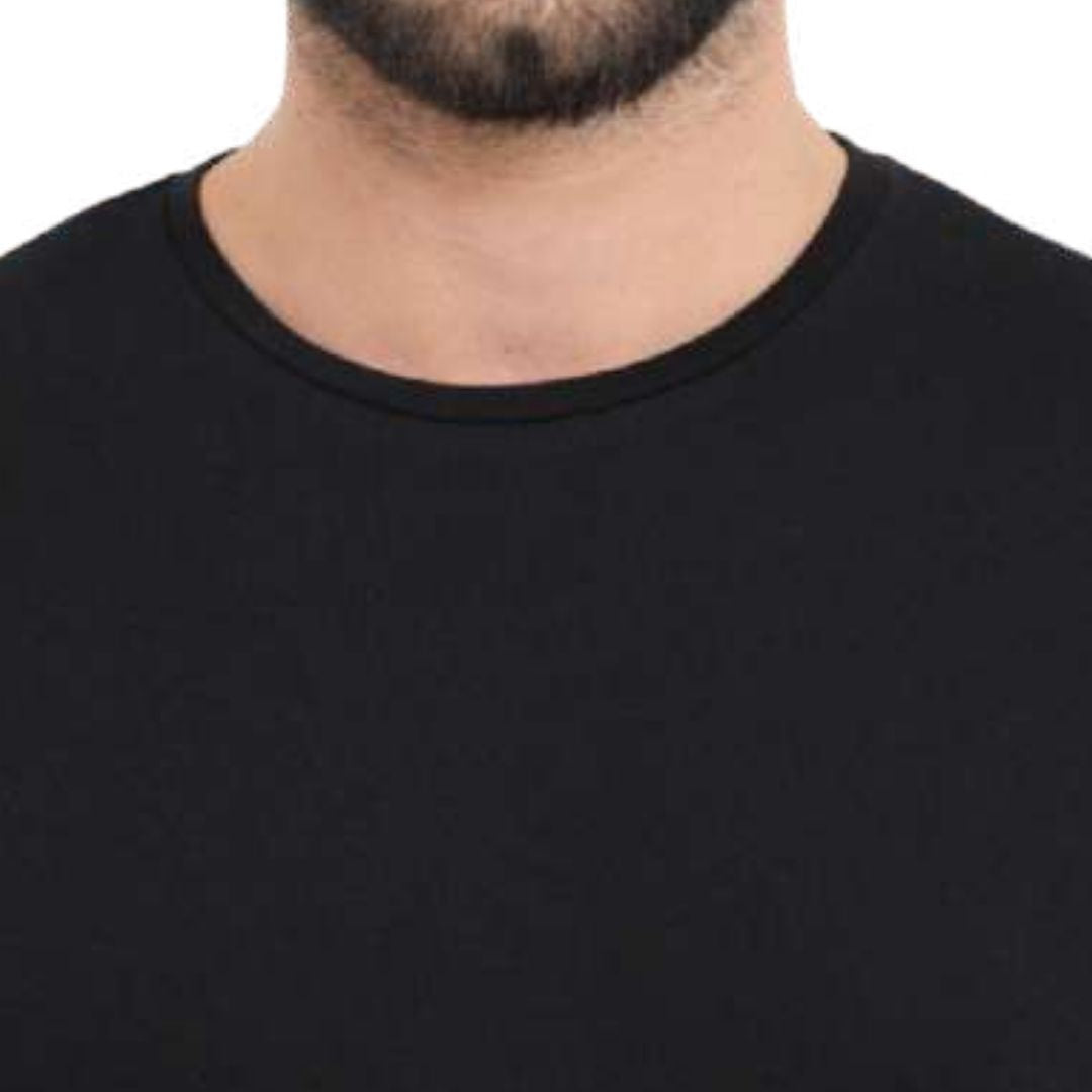 Rare Rabbit Black Round Neck Unisex T-Shirt