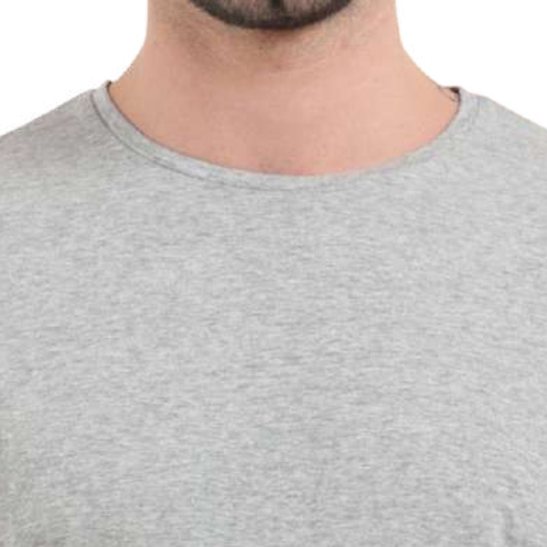 Rare Rabbit Grey Melange Round Neck T-Shirt