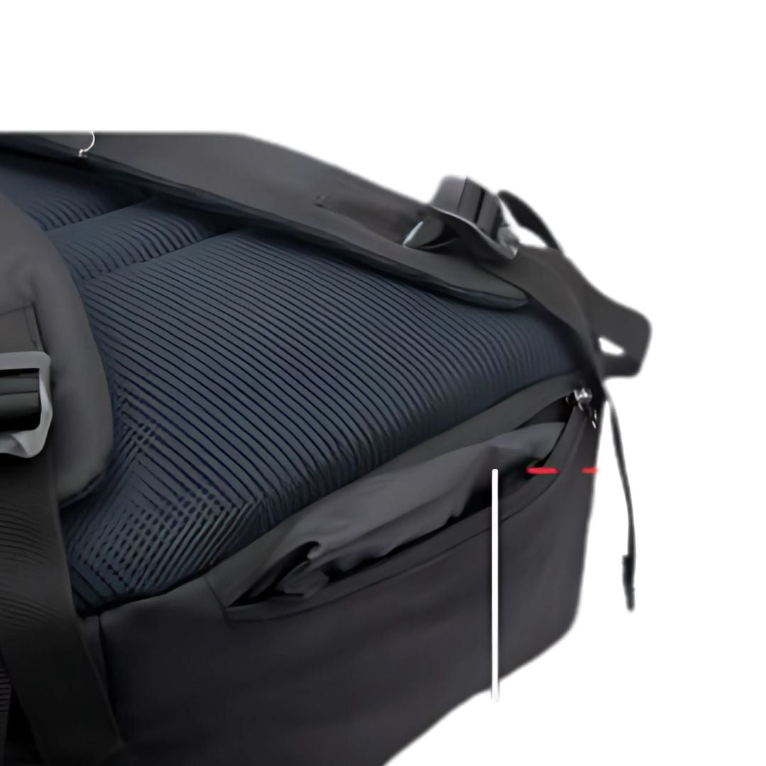 Ergonomic laptop bag back padding with ventilated support